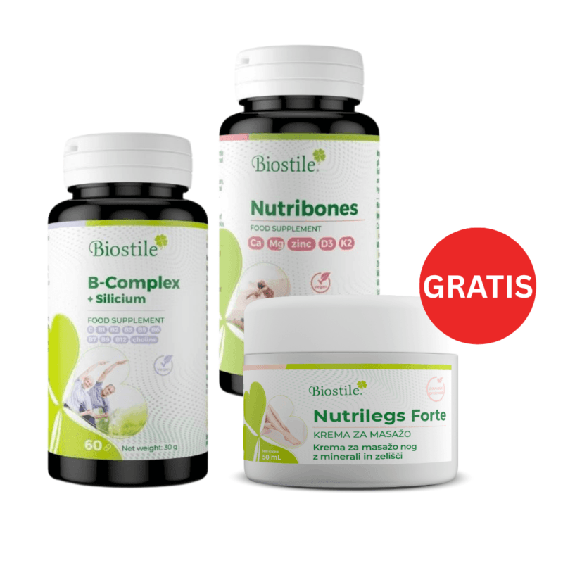 Nutribones + B-Complex + Silicium + Nutrilegs Forte (DÁREK)